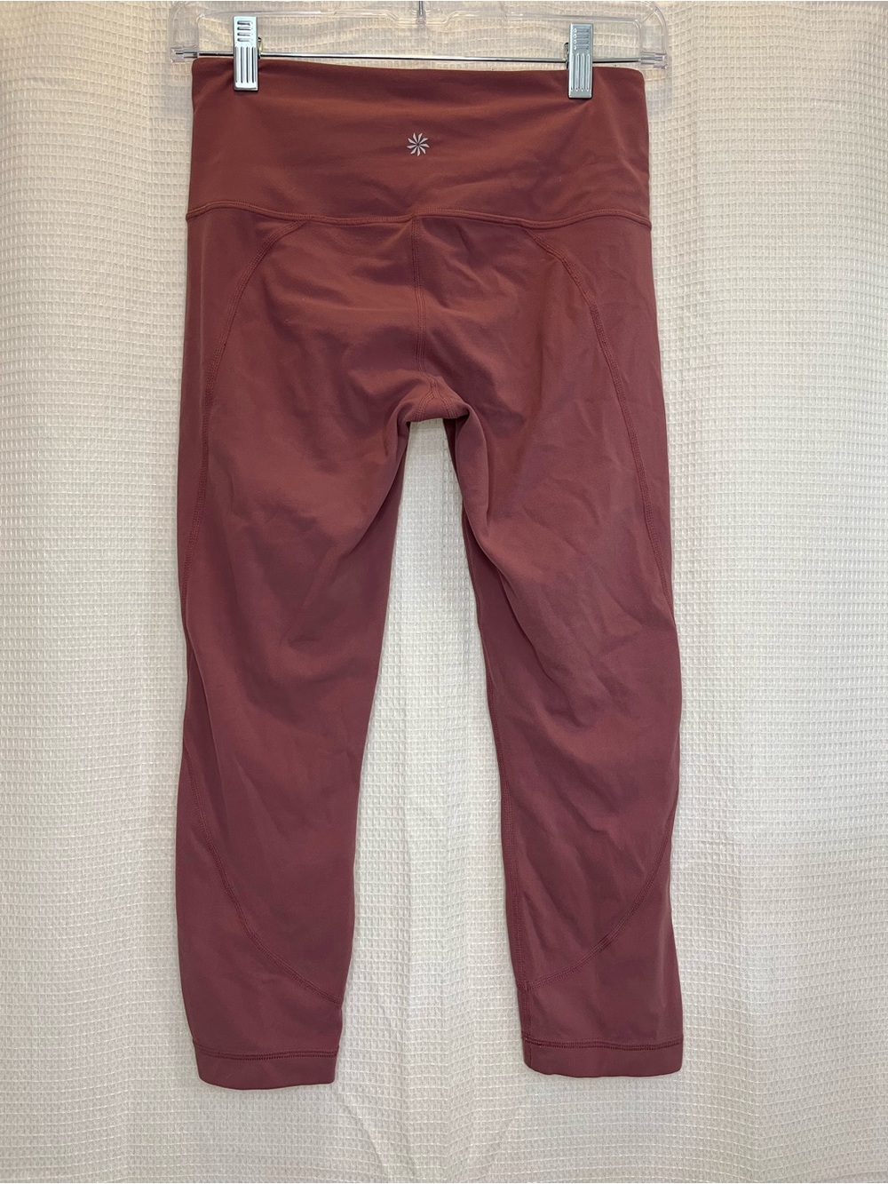 Athleta High-Rise Cropped Yoga Leggings - Dusty Rose / Mauve